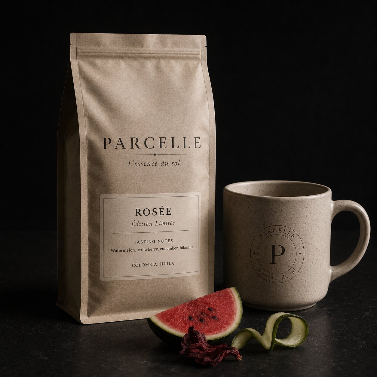 Parcelle Rosée, Édition Limitée, with watermelon, hibiscus and cucumber